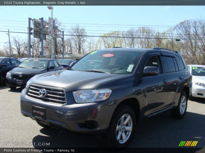 Magnetic Gray Metallic / Ash 2010 Toyota Highlander