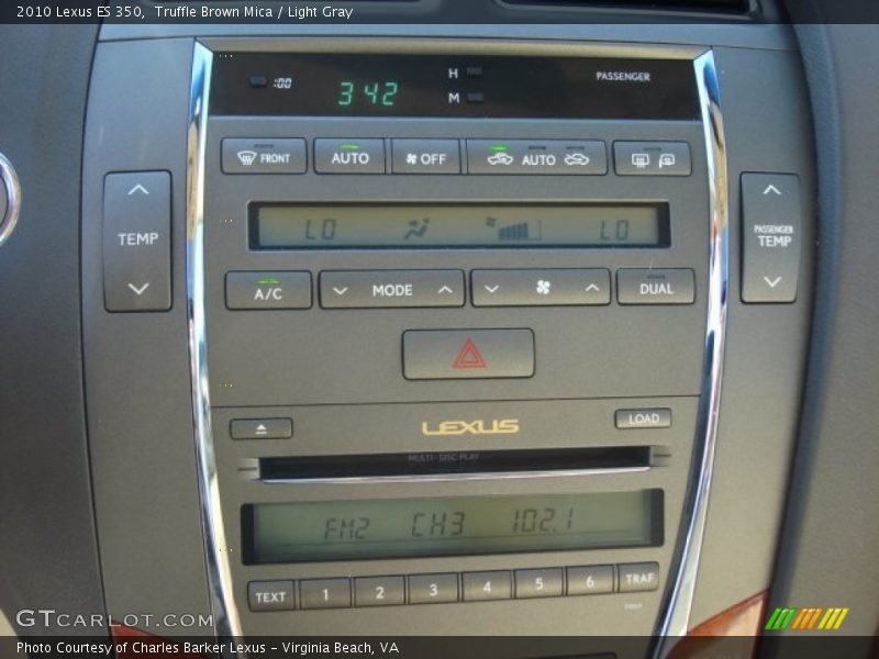 Truffle Brown Mica / Light Gray 2010 Lexus ES 350