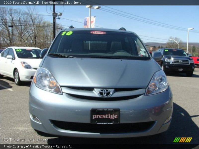 Blue Mirage Metallic / Stone 2010 Toyota Sienna XLE