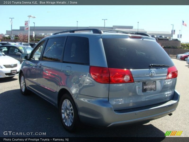Blue Mirage Metallic / Stone 2010 Toyota Sienna XLE
