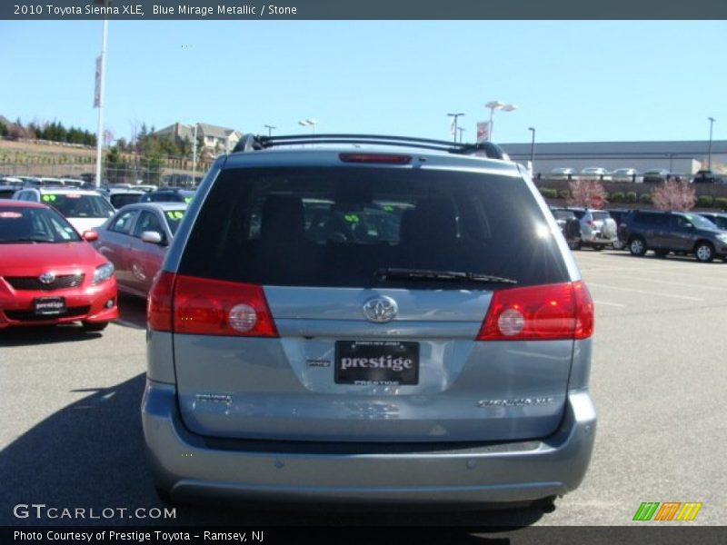 Blue Mirage Metallic / Stone 2010 Toyota Sienna XLE