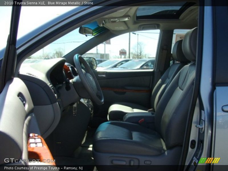 Blue Mirage Metallic / Stone 2010 Toyota Sienna XLE
