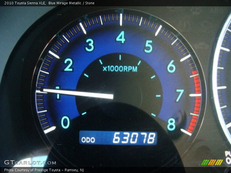 Blue Mirage Metallic / Stone 2010 Toyota Sienna XLE