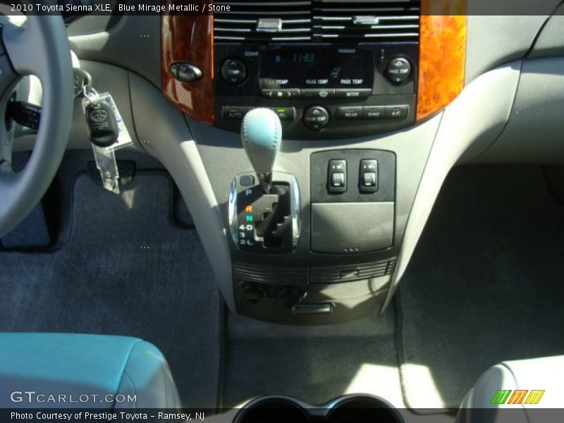 Blue Mirage Metallic / Stone 2010 Toyota Sienna XLE