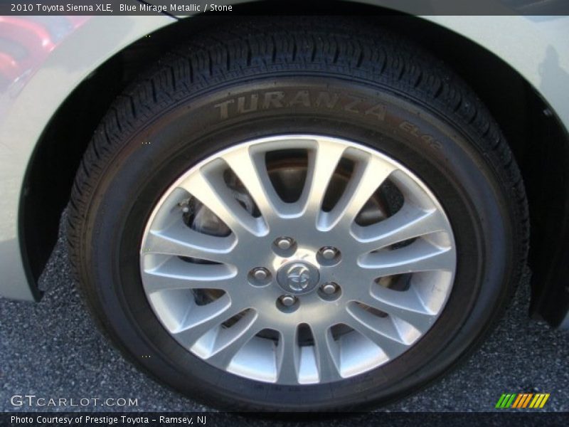 Blue Mirage Metallic / Stone 2010 Toyota Sienna XLE