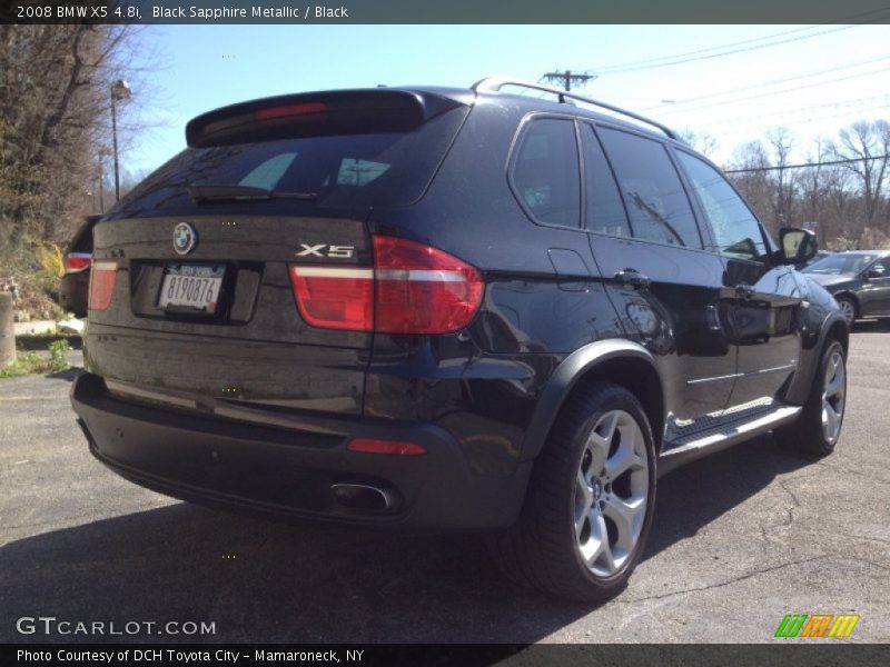 Black Sapphire Metallic / Black 2008 BMW X5 4.8i