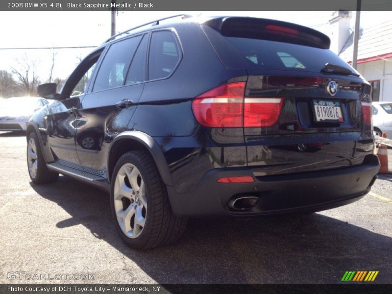 Black Sapphire Metallic / Black 2008 BMW X5 4.8i