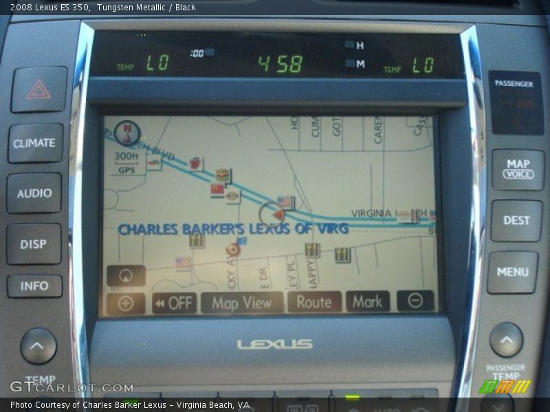 Tungsten Metallic / Black 2008 Lexus ES 350
