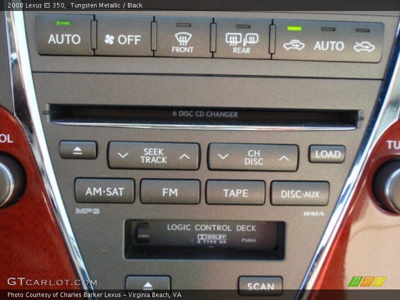 Tungsten Metallic / Black 2008 Lexus ES 350