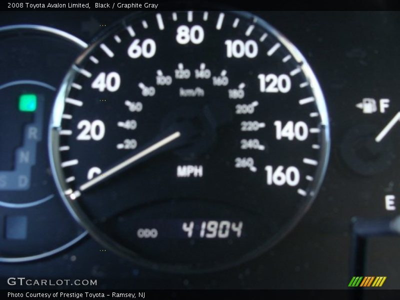 Black / Graphite Gray 2008 Toyota Avalon Limited