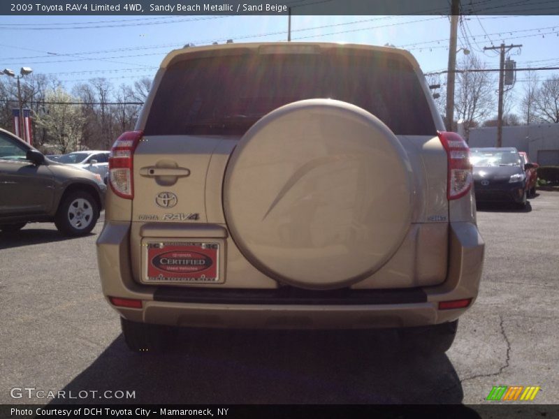 Sandy Beach Metallic / Sand Beige 2009 Toyota RAV4 Limited 4WD
