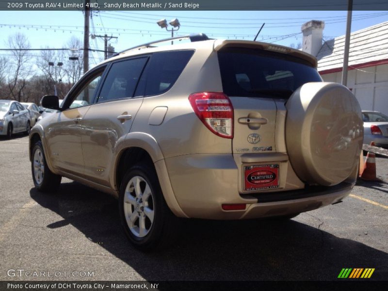 Sandy Beach Metallic / Sand Beige 2009 Toyota RAV4 Limited 4WD