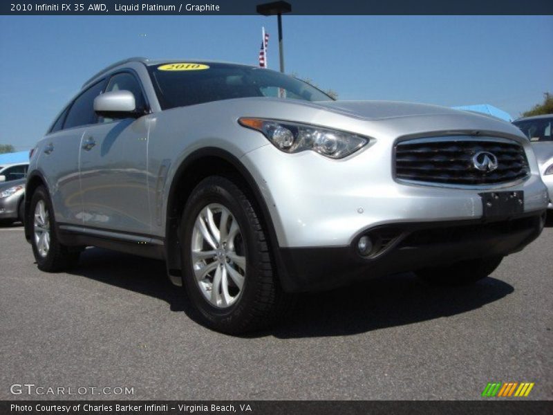 Liquid Platinum / Graphite 2010 Infiniti FX 35 AWD