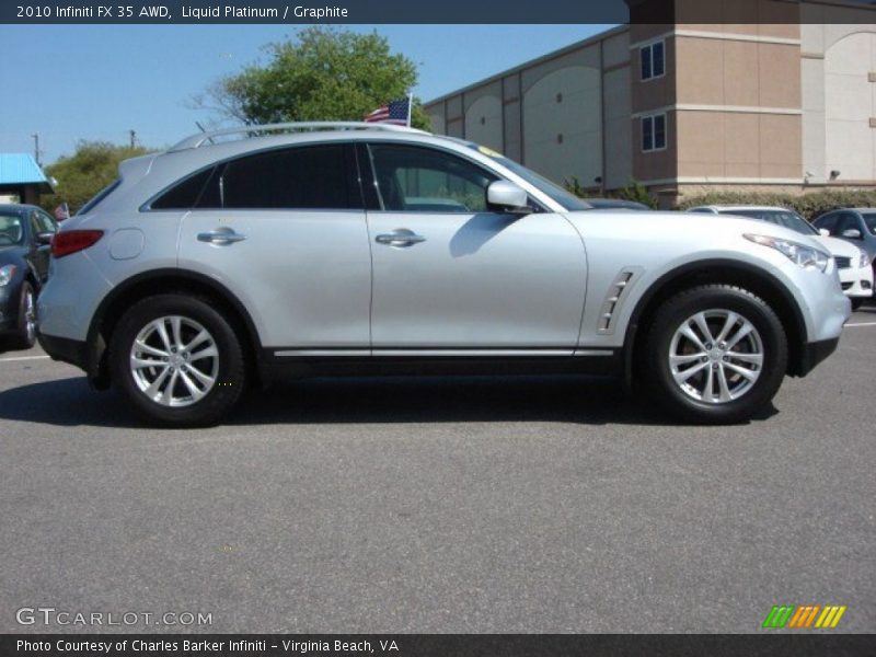 Liquid Platinum / Graphite 2010 Infiniti FX 35 AWD