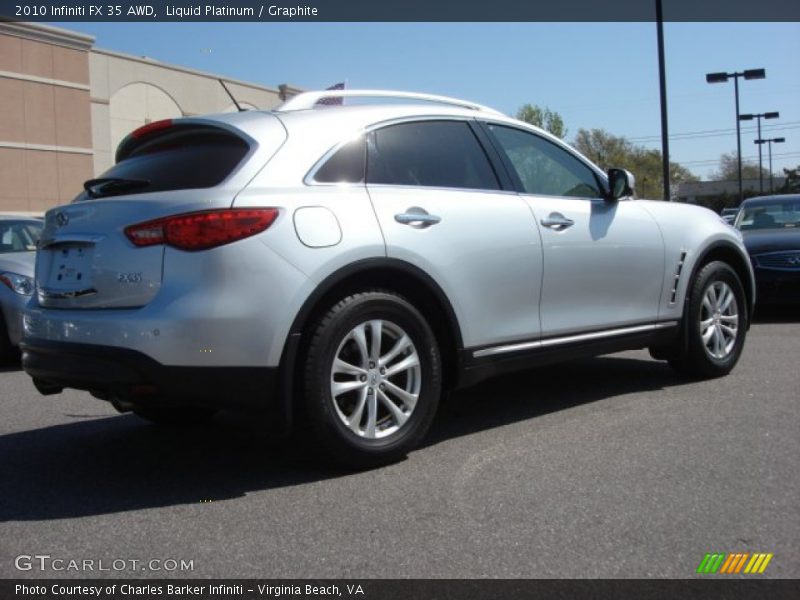 Liquid Platinum / Graphite 2010 Infiniti FX 35 AWD