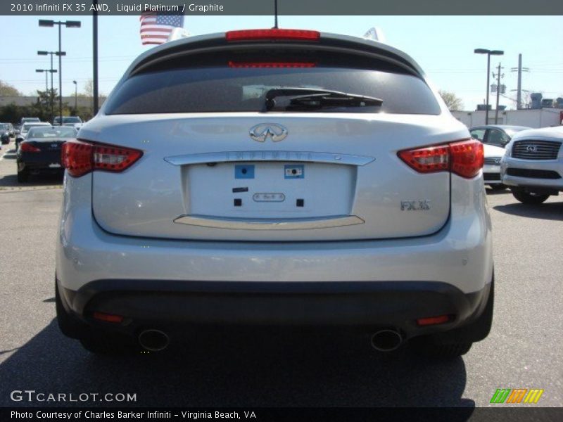 Liquid Platinum / Graphite 2010 Infiniti FX 35 AWD