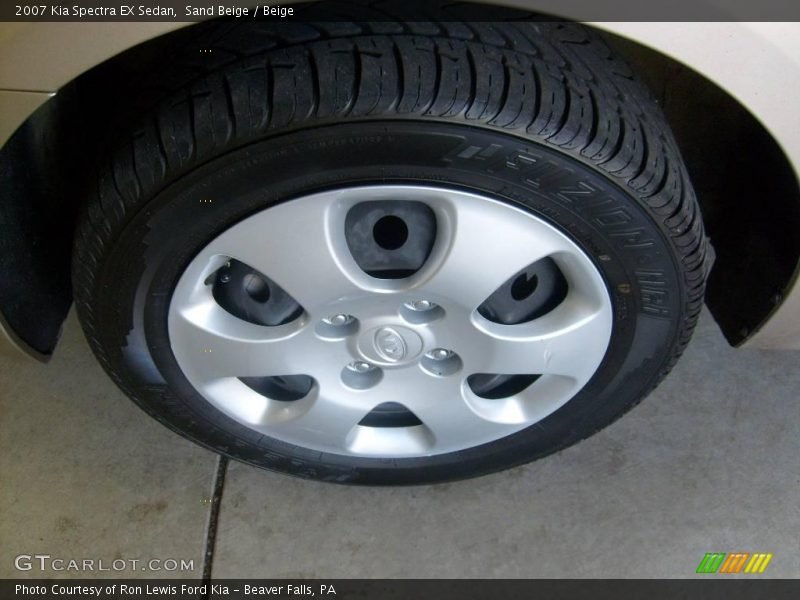Sand Beige / Beige 2007 Kia Spectra EX Sedan