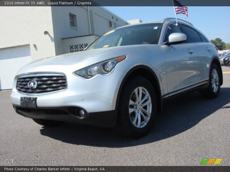 Liquid Platinum / Graphite 2010 Infiniti FX 35 AWD