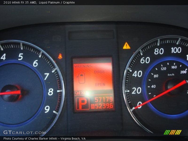 Liquid Platinum / Graphite 2010 Infiniti FX 35 AWD
