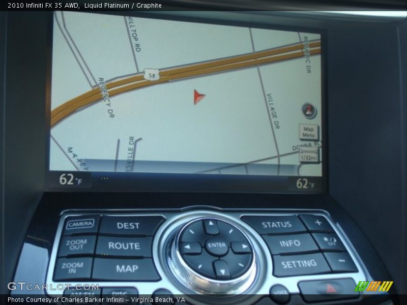 Liquid Platinum / Graphite 2010 Infiniti FX 35 AWD