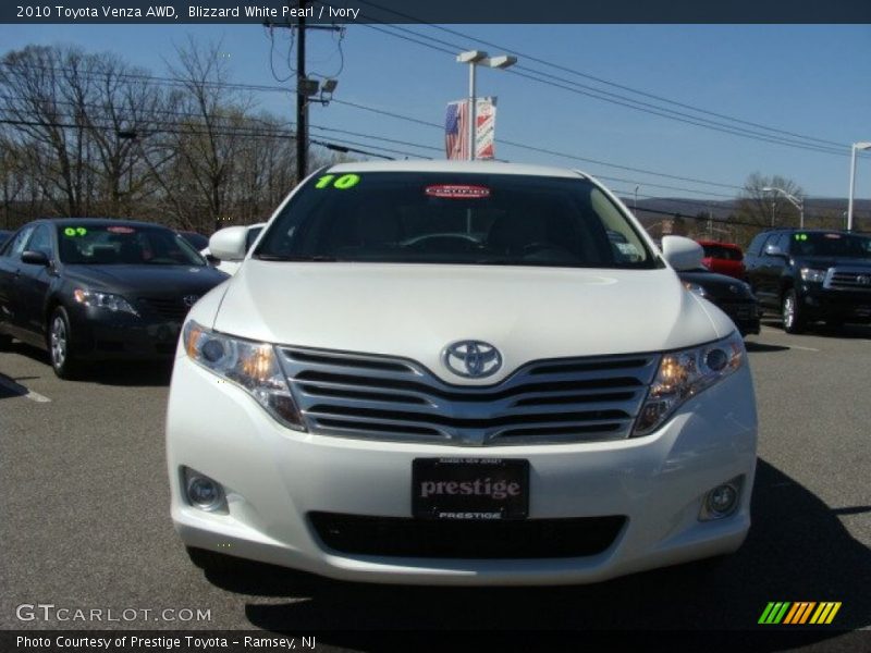 Blizzard White Pearl / Ivory 2010 Toyota Venza AWD