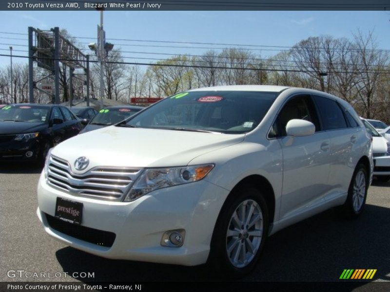Blizzard White Pearl / Ivory 2010 Toyota Venza AWD