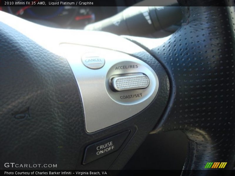 Liquid Platinum / Graphite 2010 Infiniti FX 35 AWD