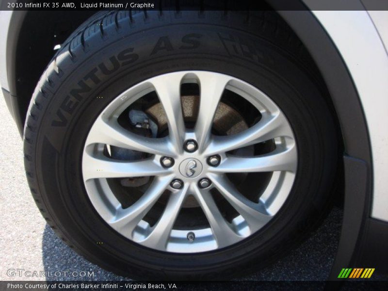 Liquid Platinum / Graphite 2010 Infiniti FX 35 AWD