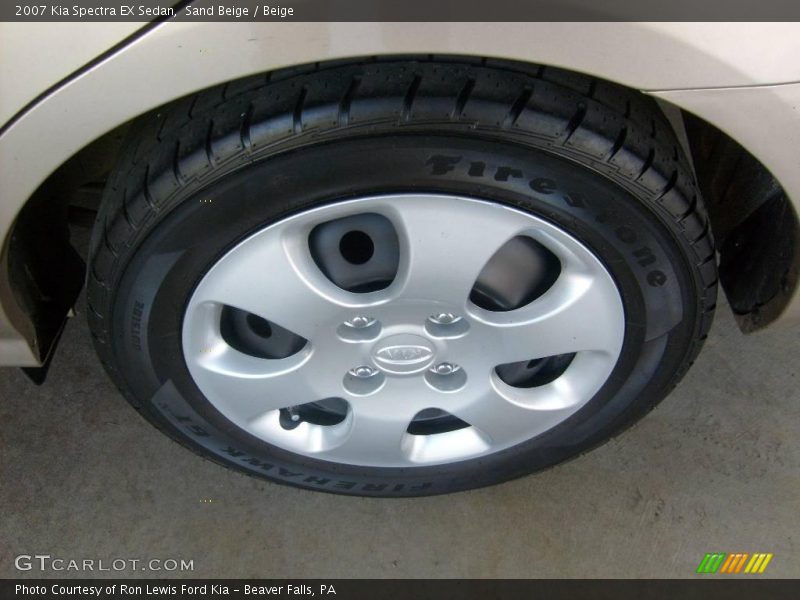 Sand Beige / Beige 2007 Kia Spectra EX Sedan