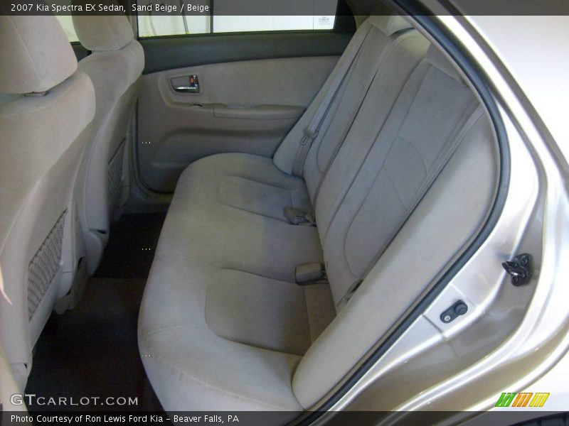 Sand Beige / Beige 2007 Kia Spectra EX Sedan