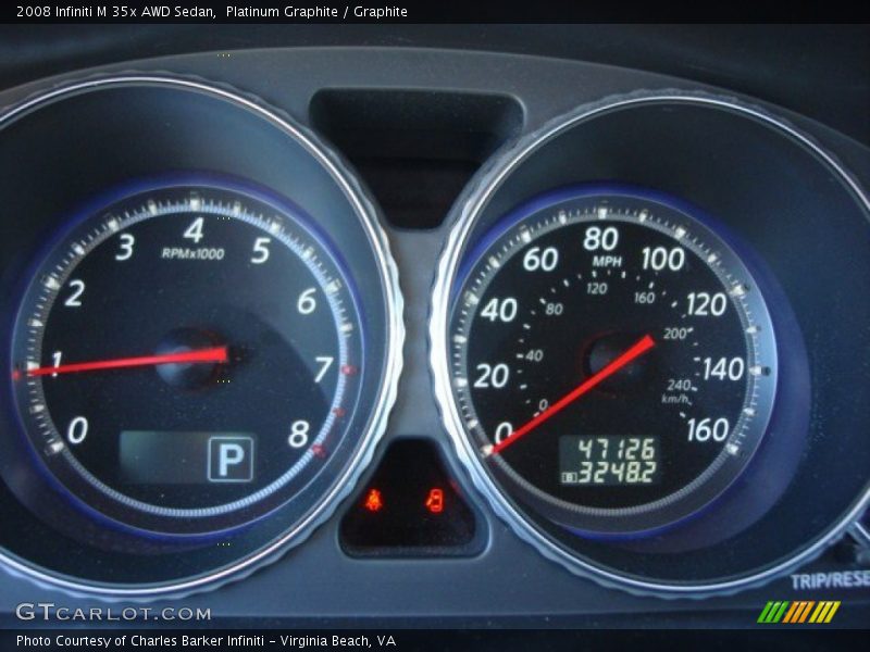 Platinum Graphite / Graphite 2008 Infiniti M 35x AWD Sedan