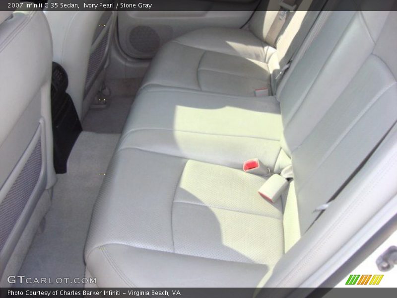 Ivory Pearl / Stone Gray 2007 Infiniti G 35 Sedan