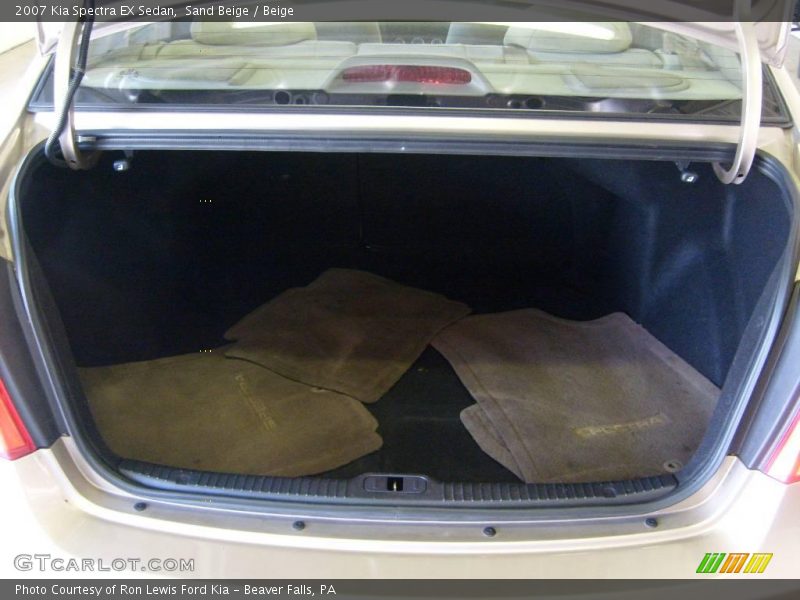 Sand Beige / Beige 2007 Kia Spectra EX Sedan