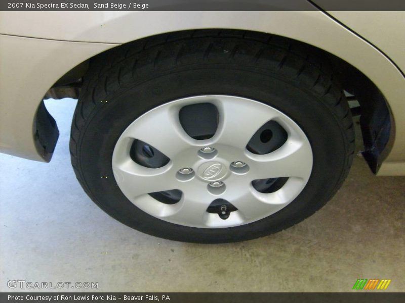 Sand Beige / Beige 2007 Kia Spectra EX Sedan