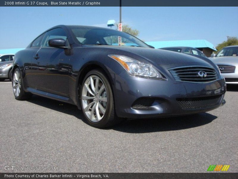 Blue Slate Metallic / Graphite 2008 Infiniti G 37 Coupe