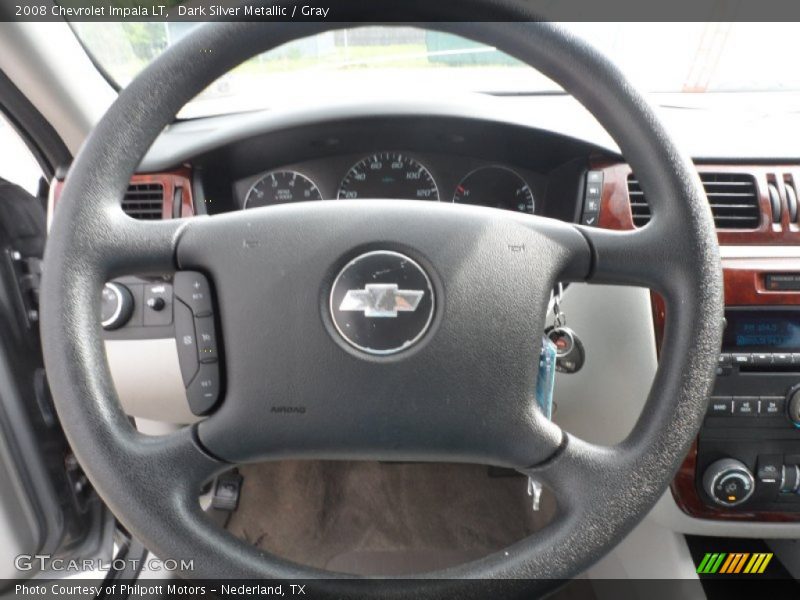 Dark Silver Metallic / Gray 2008 Chevrolet Impala LT