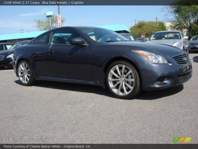 Blue Slate Metallic / Graphite 2008 Infiniti G 37 Coupe