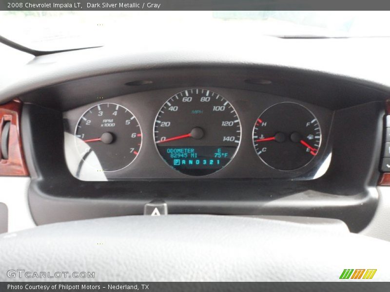 Dark Silver Metallic / Gray 2008 Chevrolet Impala LT