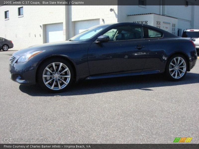Blue Slate Metallic / Graphite 2008 Infiniti G 37 Coupe