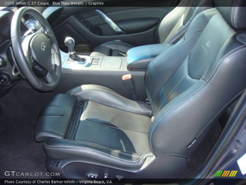 Blue Slate Metallic / Graphite 2008 Infiniti G 37 Coupe