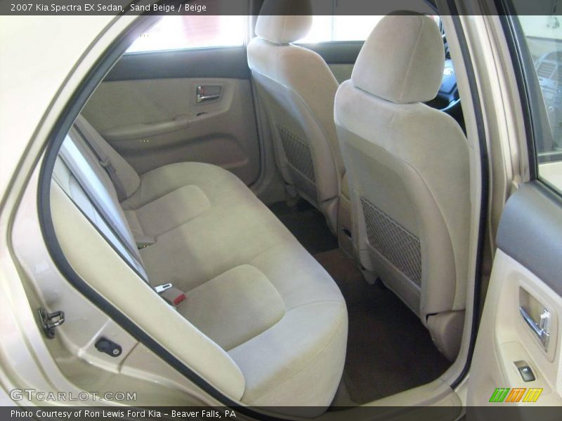 Sand Beige / Beige 2007 Kia Spectra EX Sedan