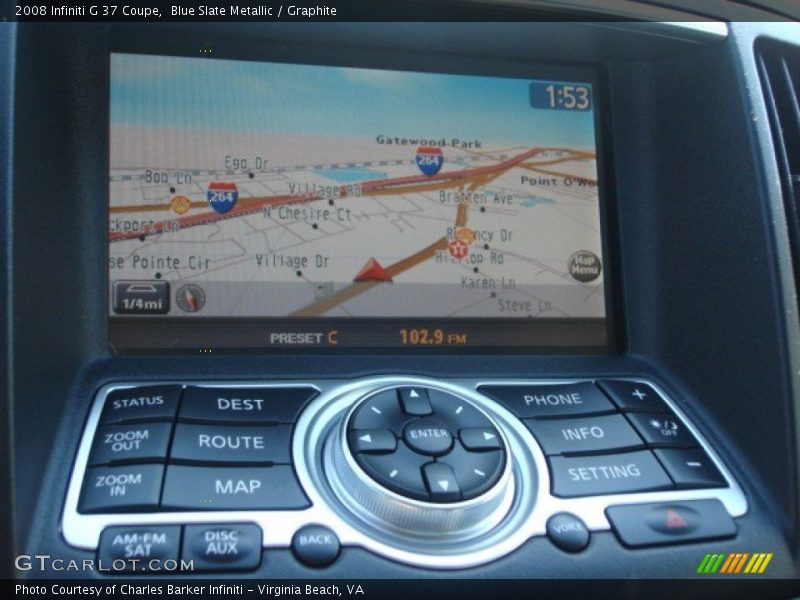 Blue Slate Metallic / Graphite 2008 Infiniti G 37 Coupe