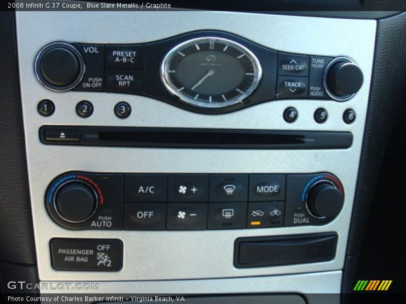 Blue Slate Metallic / Graphite 2008 Infiniti G 37 Coupe