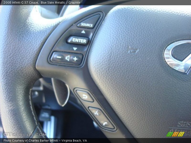Blue Slate Metallic / Graphite 2008 Infiniti G 37 Coupe