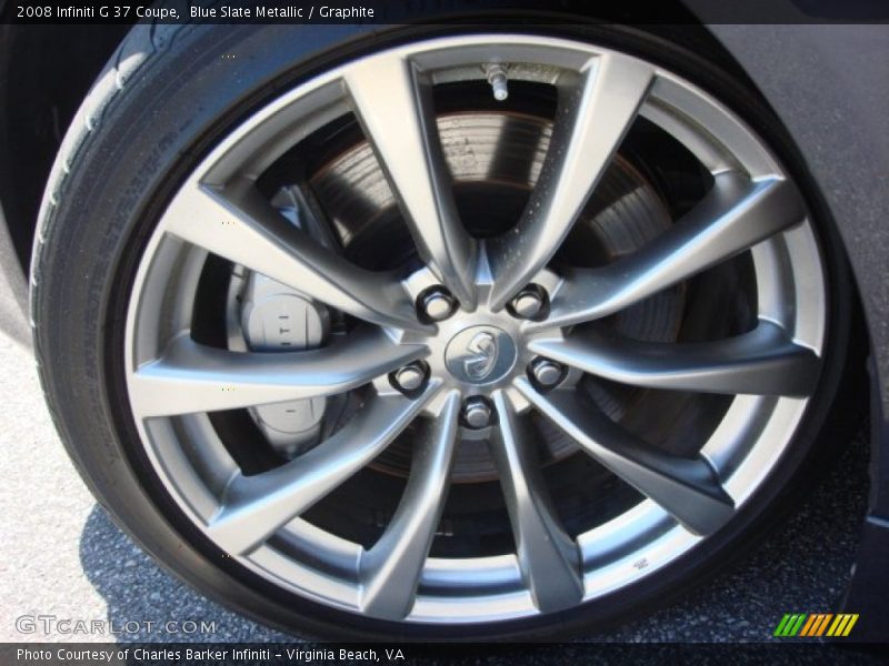 Blue Slate Metallic / Graphite 2008 Infiniti G 37 Coupe