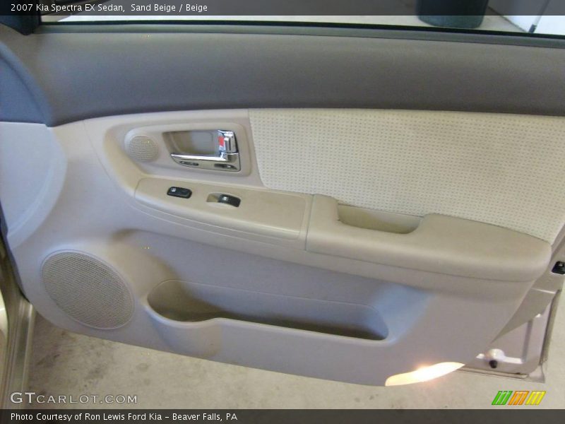 Sand Beige / Beige 2007 Kia Spectra EX Sedan