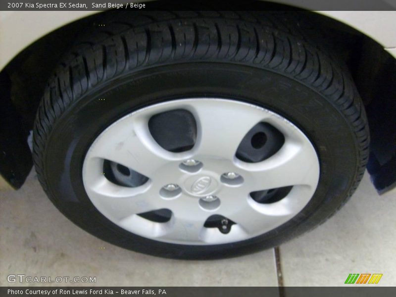 Sand Beige / Beige 2007 Kia Spectra EX Sedan
