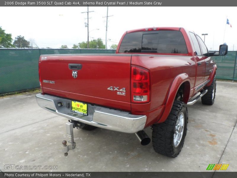 Inferno Red Crystal Pearl / Medium Slate Gray 2006 Dodge Ram 3500 SLT Quad Cab 4x4
