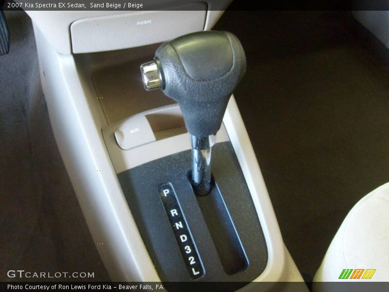 Sand Beige / Beige 2007 Kia Spectra EX Sedan