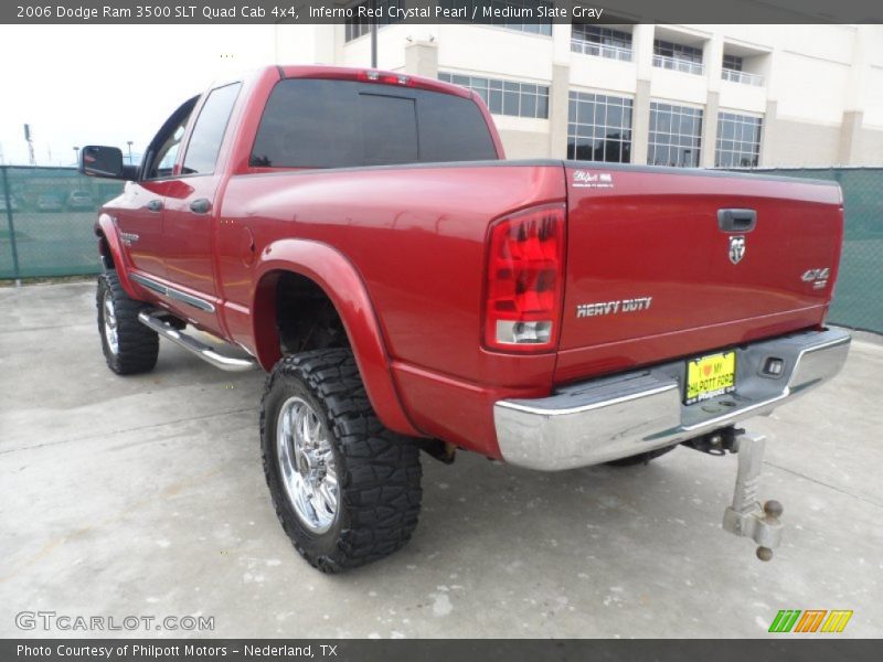 Inferno Red Crystal Pearl / Medium Slate Gray 2006 Dodge Ram 3500 SLT Quad Cab 4x4
